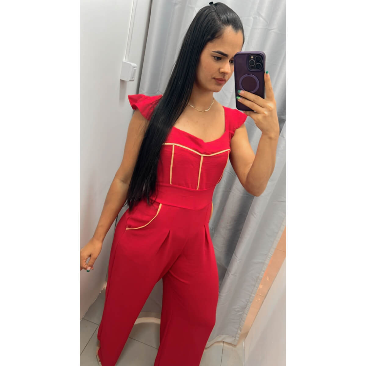 Macacão Crepe Duna Ref.2560