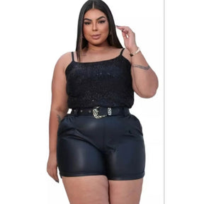 Short Plus Size de Courino Fivela Ref.6581