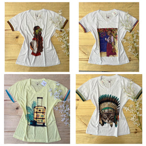 T-Shirt Manga e Punho Ref.1653