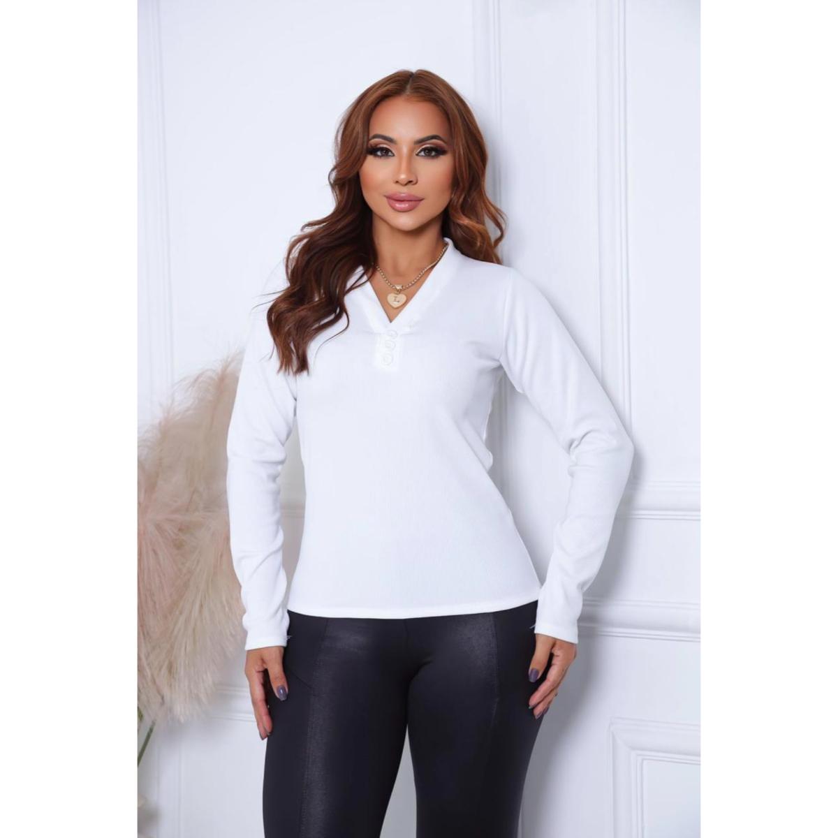 Blusa Leide Manga Longa Ref.13173