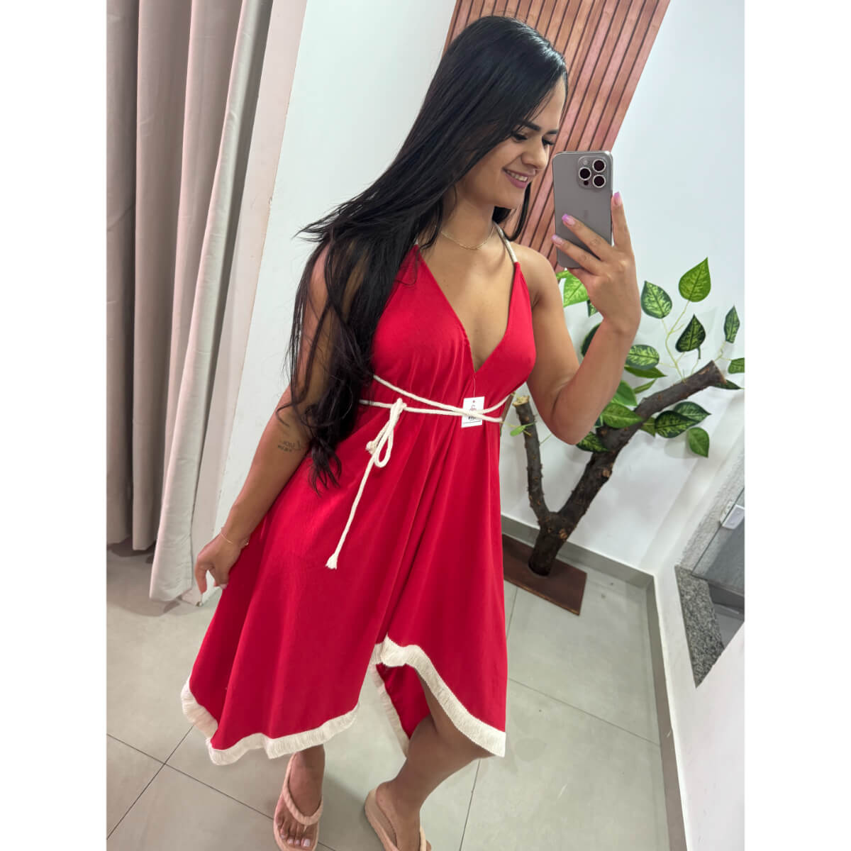 Vestido Viscose Liso Ref.5628