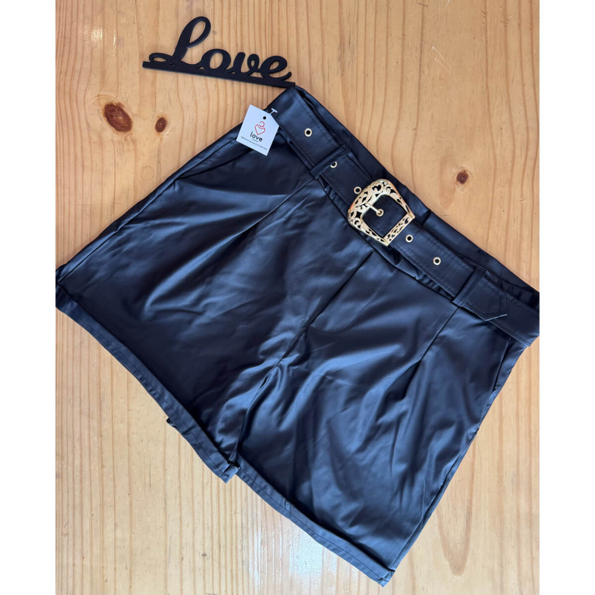 Short Plus Size de Courino Fivela Ref.6581