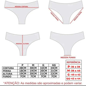 Calcinha Sem Costura Tradicional Ref.5850