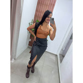 Cropped Couro Ref.8043