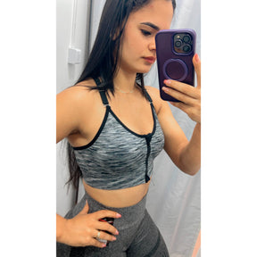 Top Neon com Bojo e Zíper Ref.1807