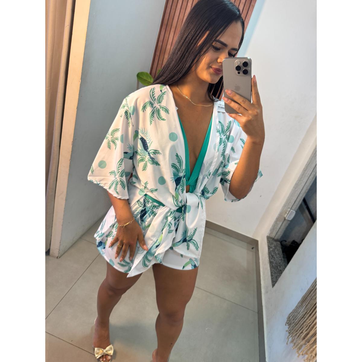 Conjunto Crepe Estampado Ref.5632