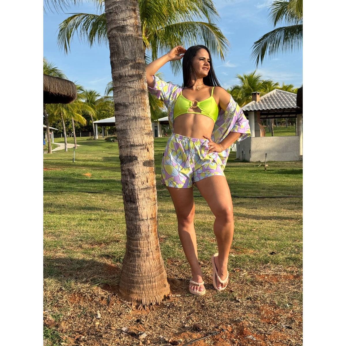 Conjunto Crepe Estampado Ref.5632
