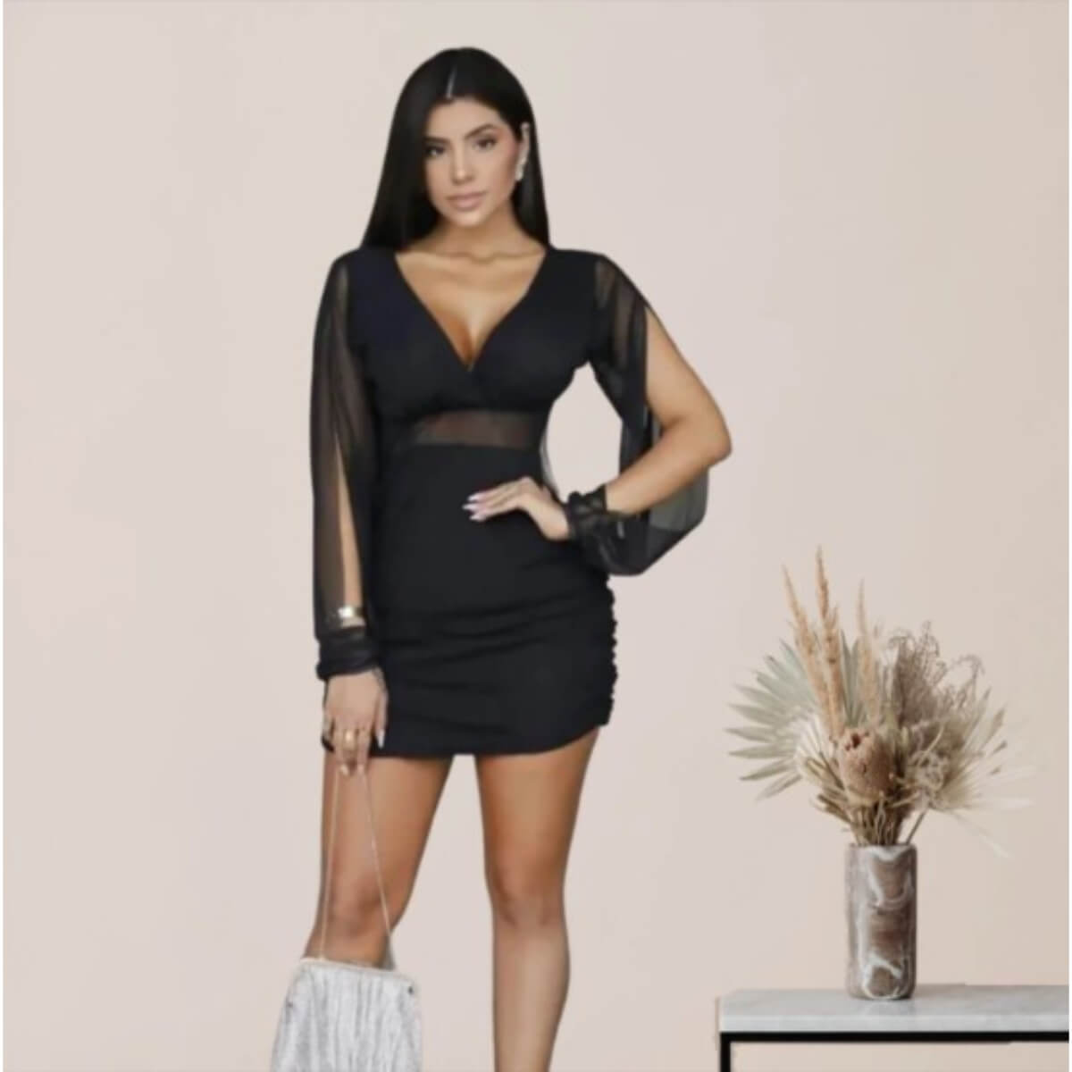 Vestido com Bojo em Tule Ref.2539