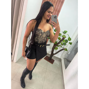 Corselet Renda Ref.8015