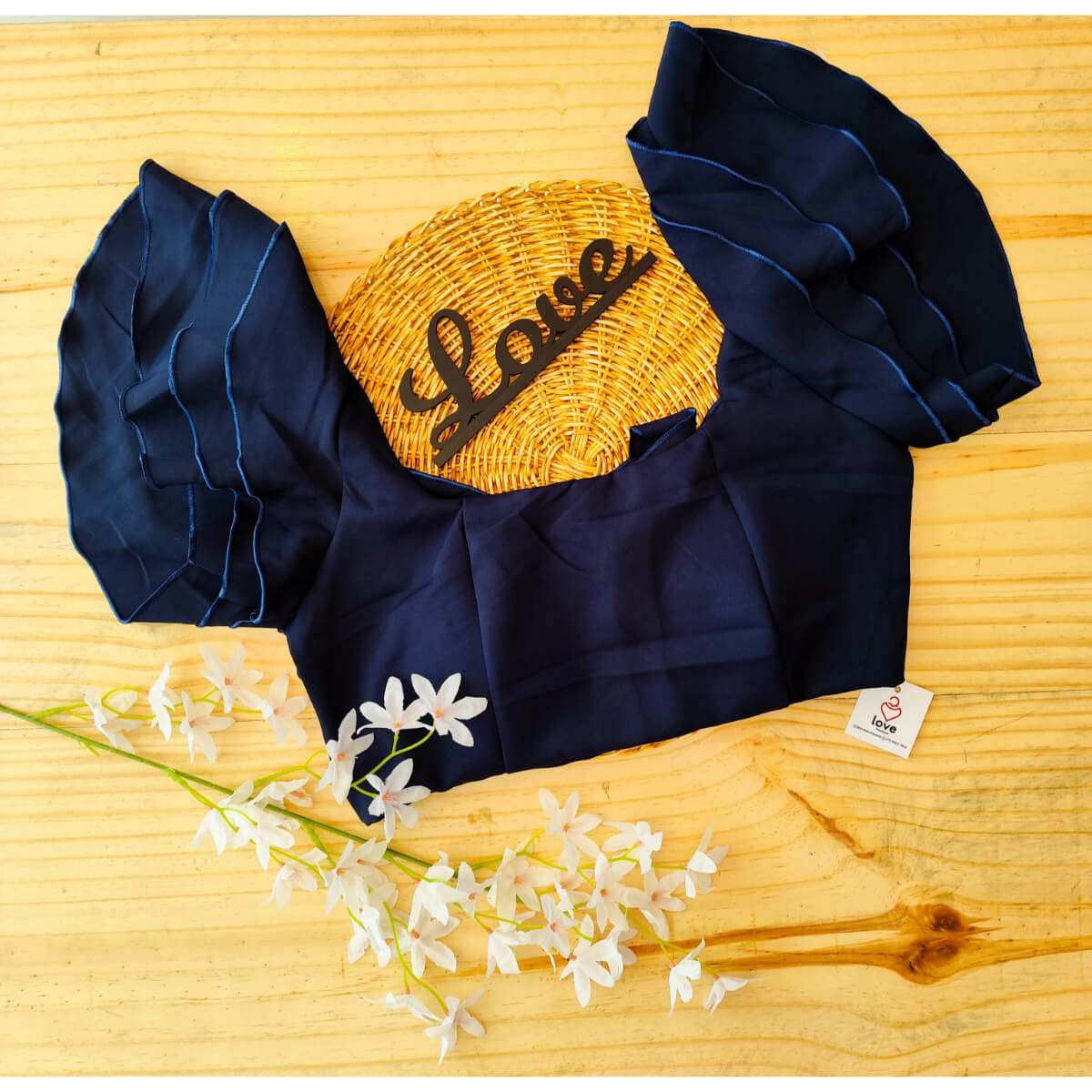 Cropped Alfaiataria Manga Babado Ref.839