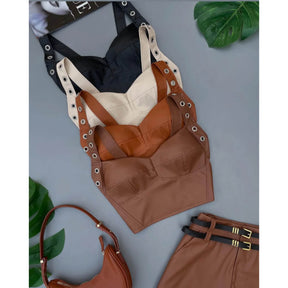 Cropped Couro Ref.8043