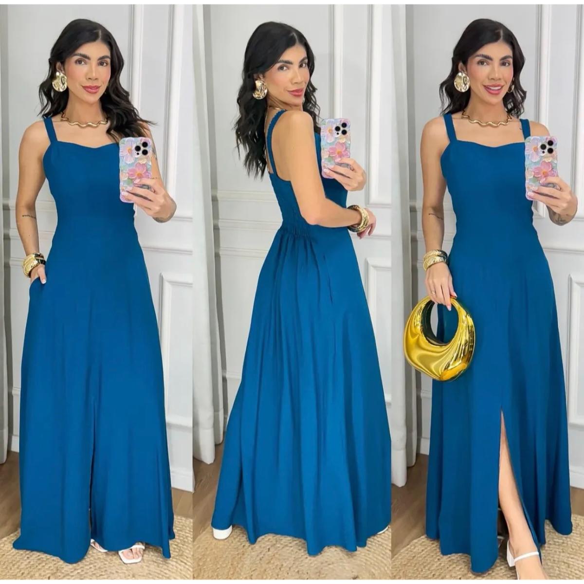 Vestido Elis Liso Ref.14331