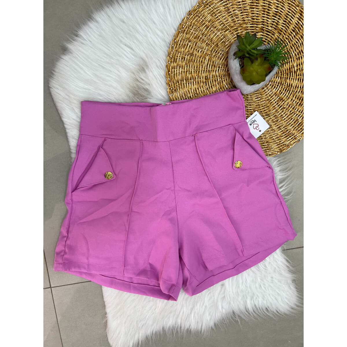 Short Alfaiataria Botão Ref.791