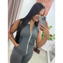Blusa Fitness Zíper Ana Ref.8609