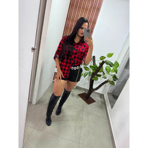 Blusa Xadrez Ref.6919