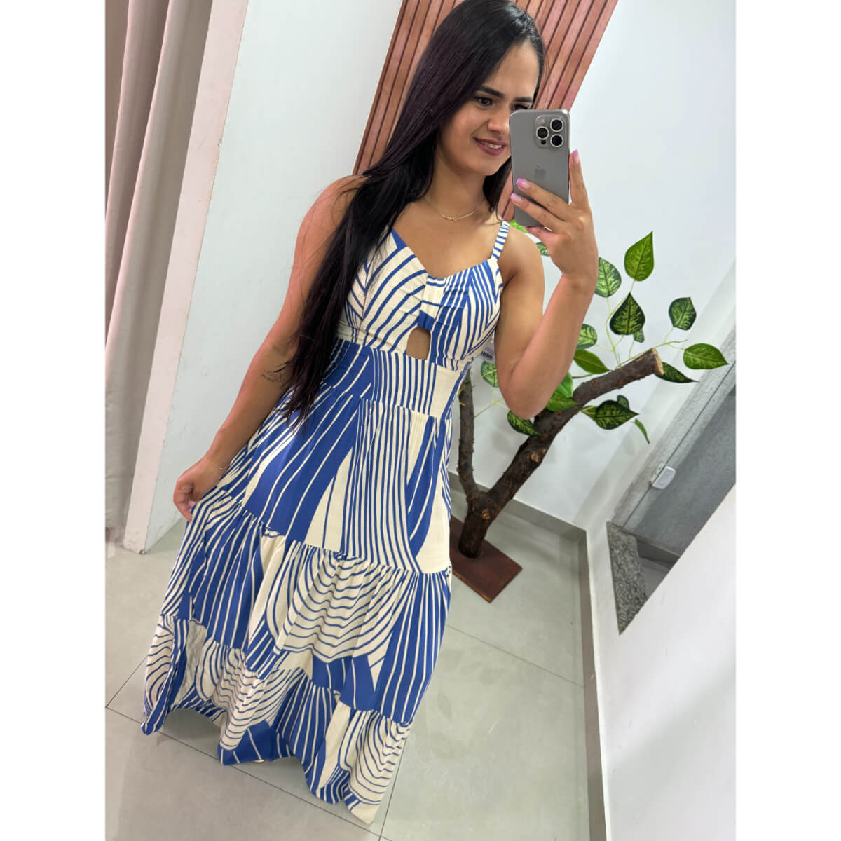 Vestido Gláucia Estampado Ref.5677