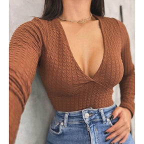 Cropped Decote em V Ref.968