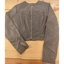 Jaqueta Cropped em Courino Ref.14031