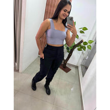 Calça Canelada Moletom Ref.8504