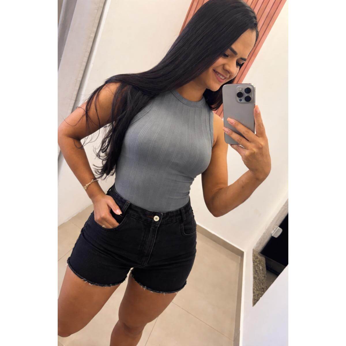 Short Black Jeans Ref.13076