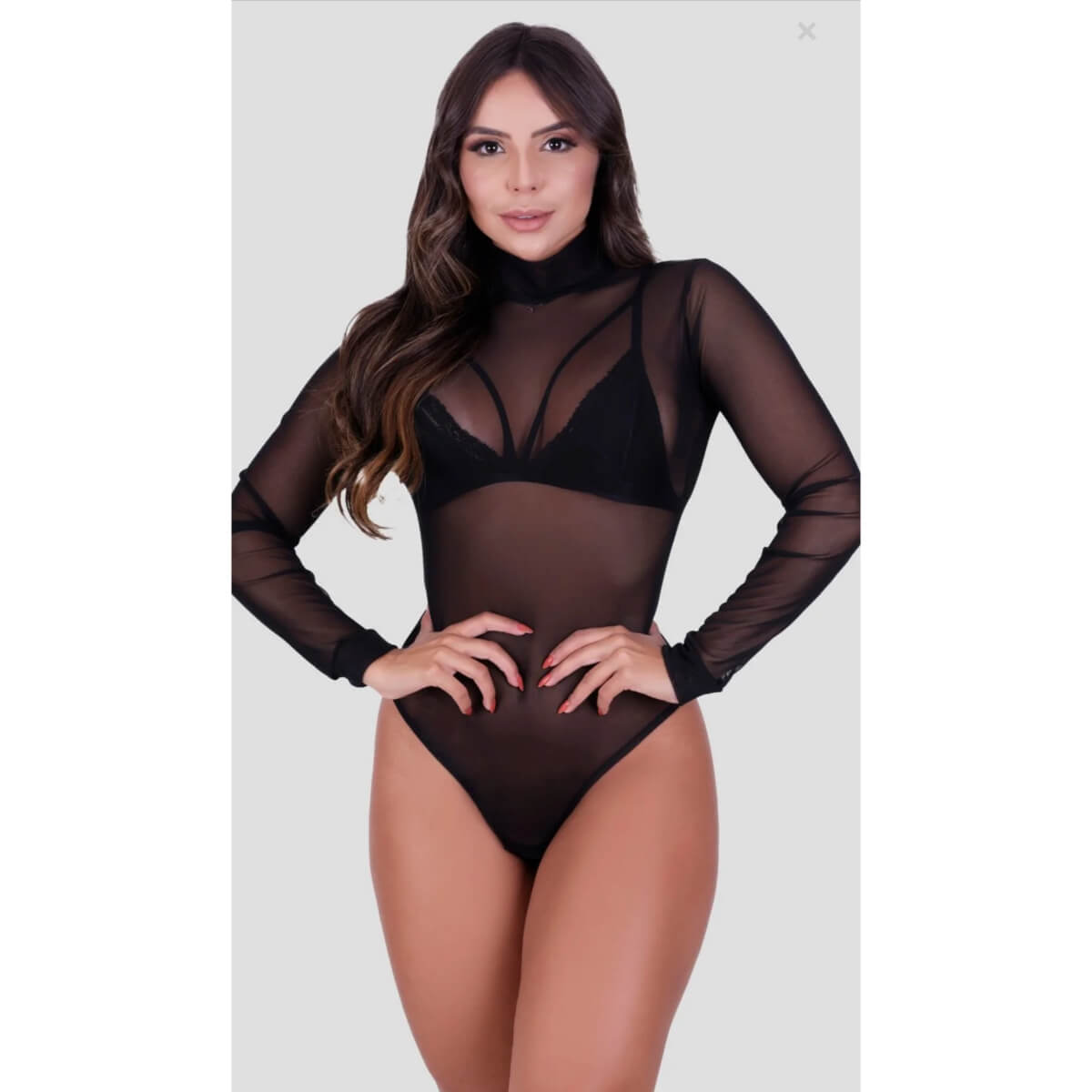 Body Transparente em Tule Ref.1872