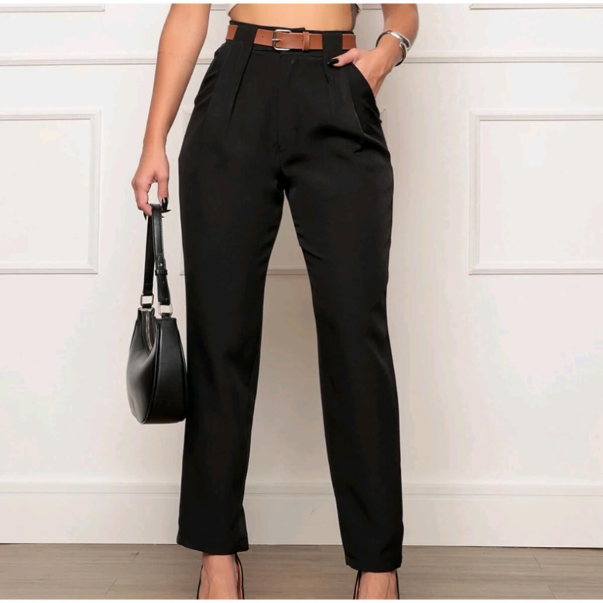 Calça Alfaiataria com Cinto Ref.1411