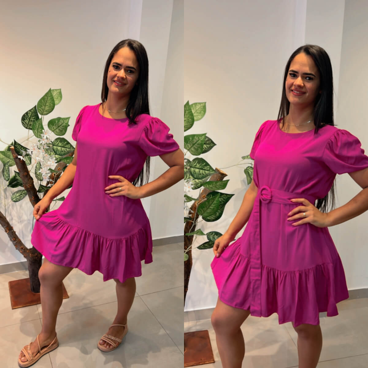 Vestido Bela com Cinto Ref.2322