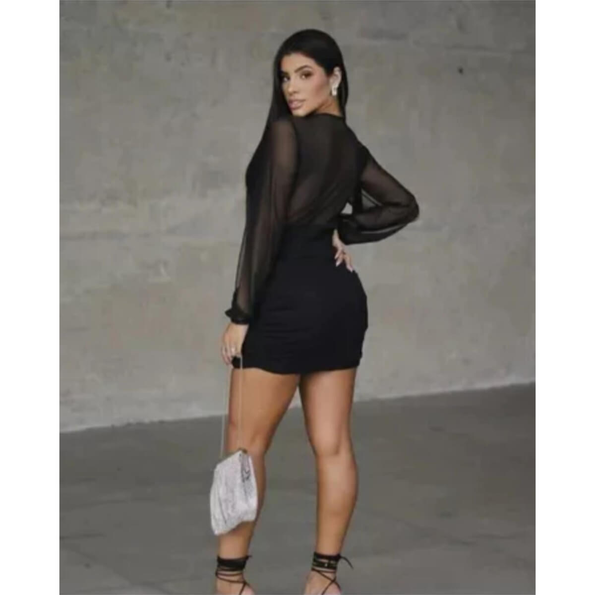 Vestido com Bojo em Tule Ref.2539