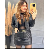 Saia em Courino 2 Cintos Ref.6649