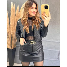 Saia em Courino 2 Cintos Ref.6649