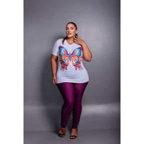 T-Shirt Manga e Punho Plus Size Ref.5536