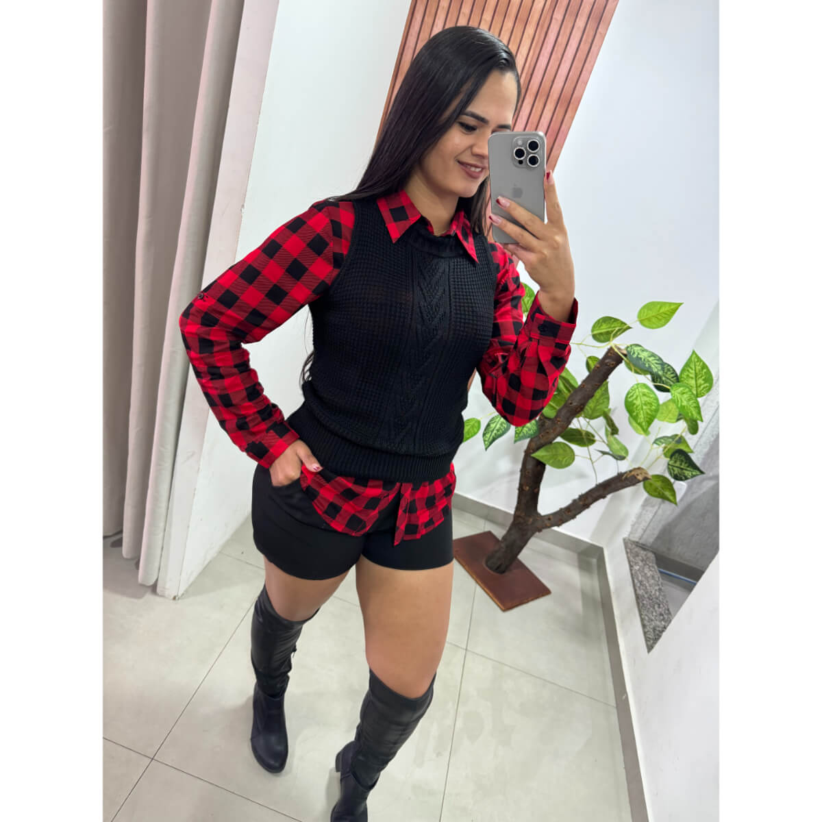 Blusa Colete Crochê Ref.7630