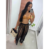 Calça em Tule com Renda Ref.8909
